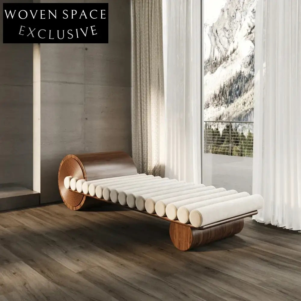 Plush Velvet Ottoman Bench, Modern Solid Wood Frame, Elegant Living Room Seating