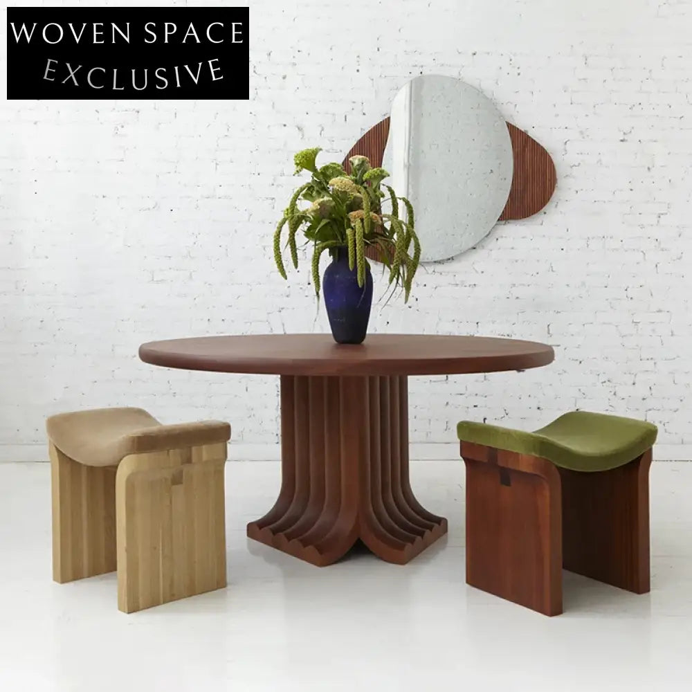 Plush Velvet Ottoman Stool, Modern Solid Wood Frame Single Seat Accent Bench