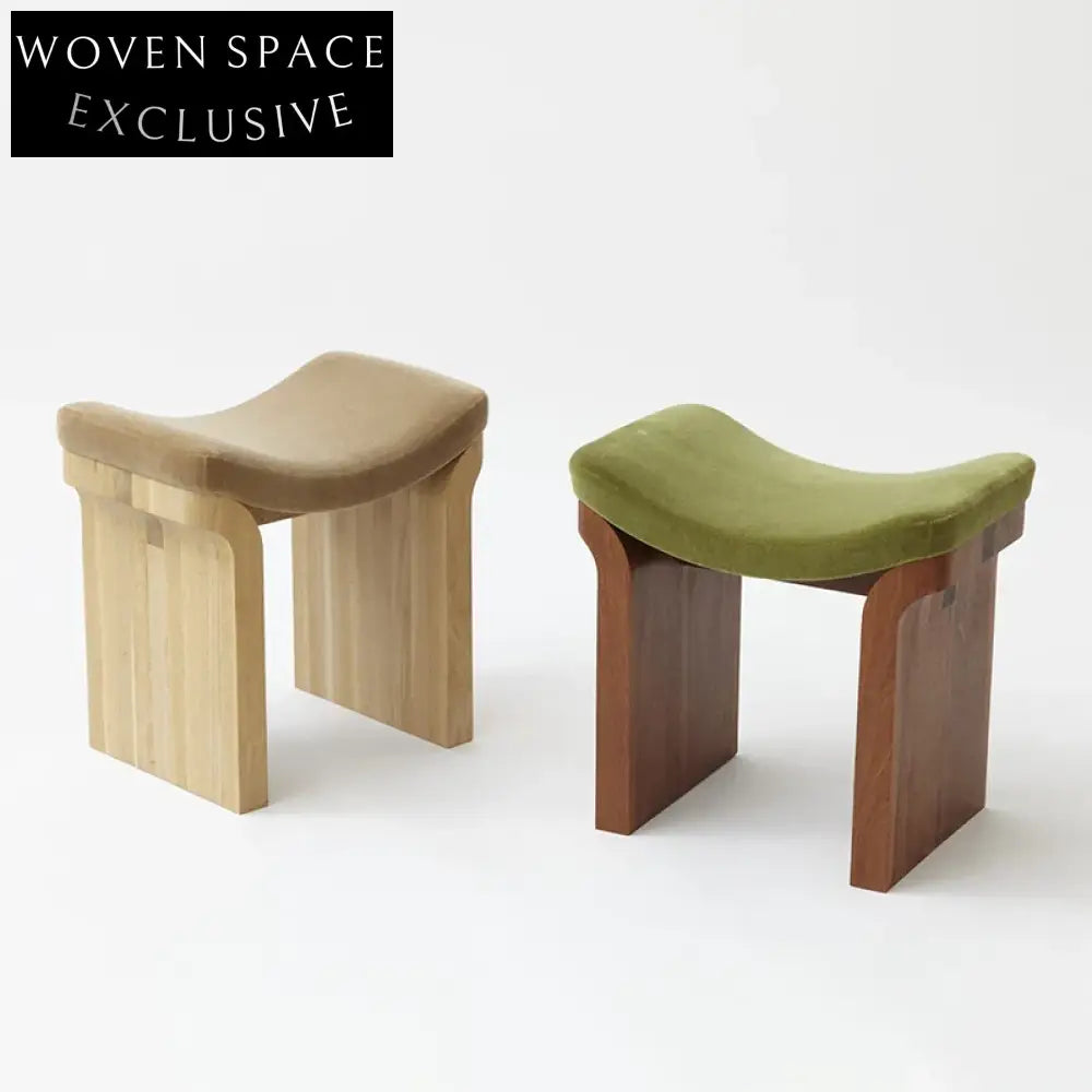 Plush Velvet Ottoman Stool, Modern Solid Wood Frame Single Seat Accent Bench