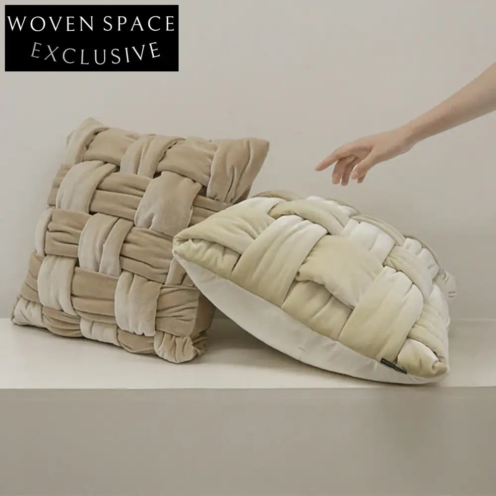 Plush Velvet Square Throw Pillow for Sofa Bed Couch Cushion