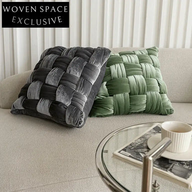 Plush Velvet Square Throw Pillow for Sofa Bed Couch Cushion