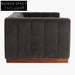 Plush Channeled Velvet Three-Seat Sofa, Modern Design, Solid Oak Frame Comfort