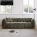 Plush Velvet Tufted Chesterfield Sofa Sectional Couch for Living Room