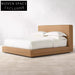 Plush Velvet Tufted High Headboard Modern Queen Size Platform Bed Frame
