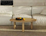 Luxurious Oval Natural Travertine Coffee Table for Contemporary Home Decor