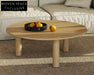 Luxurious Oval Natural Travertine Coffee Table for Contemporary Home Decor