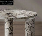 Polished Viola Marble Centerpiece Elegant Coffee Table