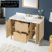 Premium 48-Inch Solid Hardwood Bathroom Vanity with Soft-Close Integrated Sink