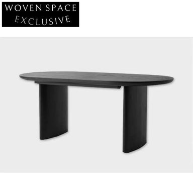 Premium Aged Solid Elm Wood Contemporary Eco-Friendly Dining Table