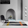 Premium Black French Style Polyester Area Rug for Living Room Bedroom Floor Carpet