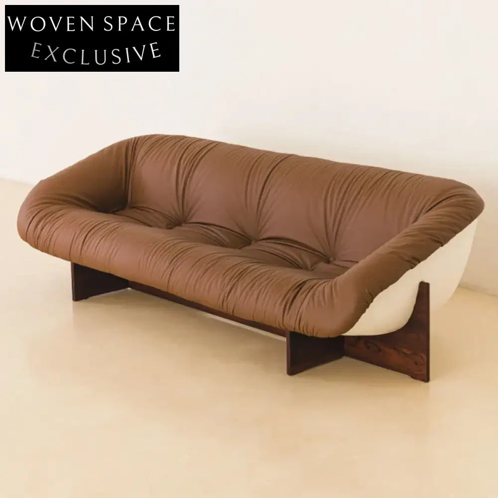 Premium Black Leather Sectional Sofa with Wooden Legs and Modular Design