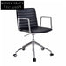 Premium Ergonomic Leather Office Chair with Adjustable Swivel Metal Base