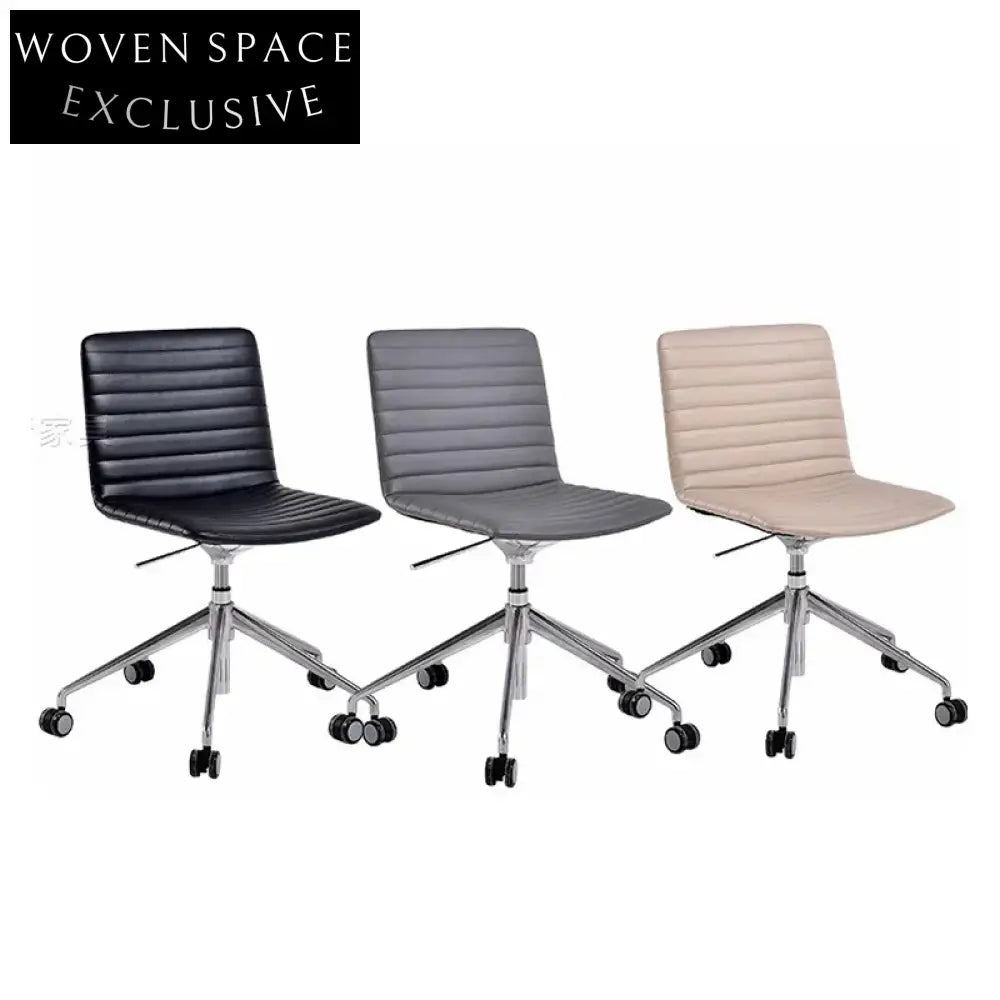 Premium Ergonomic Leather Office Chair with Adjustable Swivel Metal Base