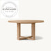 Premium French Contemporary Natural Oak 6 Seater Round Dining Table