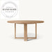 Premium French Contemporary Natural Oak 6 Seater Round Dining Table