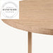 Premium French Contemporary Natural Oak 6 Seater Round Dining Table