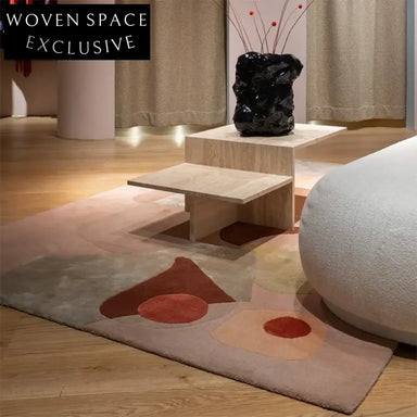 Premium French Retro Abstract Polyester Area Rug for Modern Home Decor