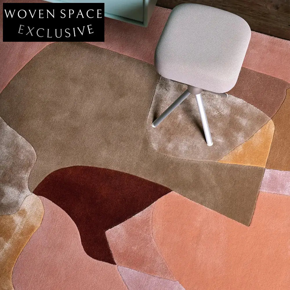 Premium French Retro Abstract Polyester Area Rug for Modern Home Decor