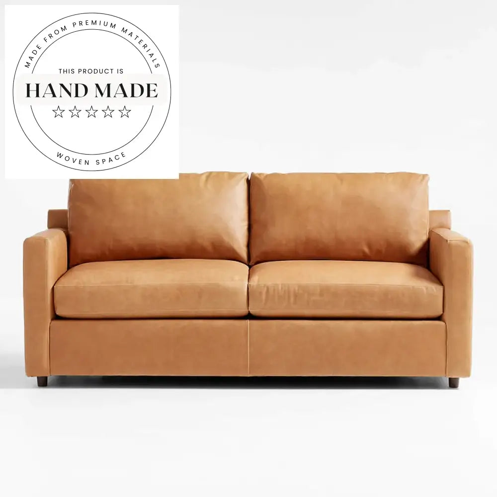 Premium Industrial Oil Wax Genuine Leather Vintage Seater Sectional Sofa