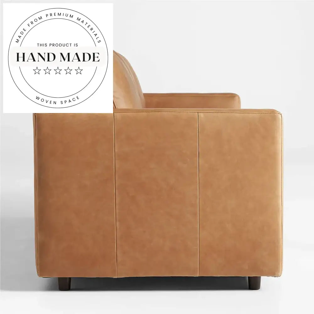 Premium Industrial Oil Wax Genuine Leather Vintage Seater Sectional Sofa