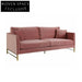 Premium Italian Fabric Sectional Sofa, Solid Wood Frame, Steel Legs