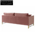 Premium Italian Fabric Sectional Sofa, Solid Wood Frame, Steel Legs
