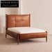Premium Leather Soft Bed Frame, High Headboard, Modern King Queen Sized