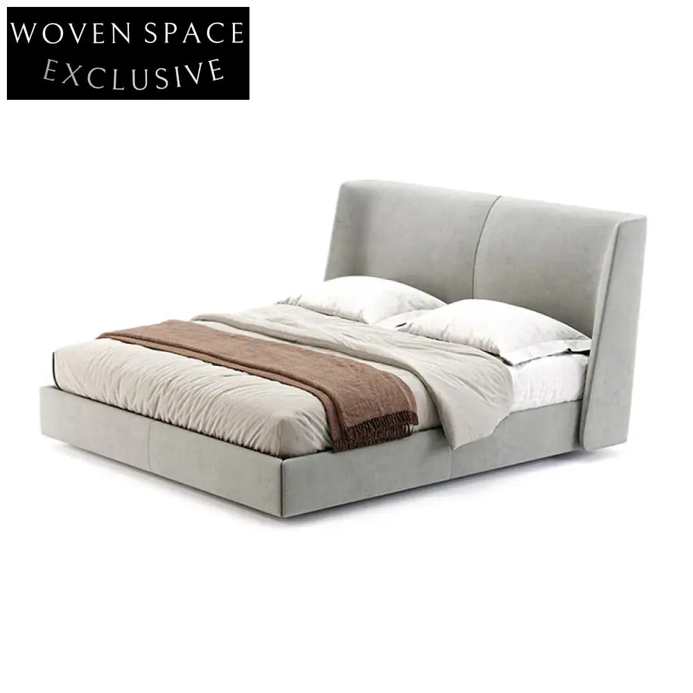 Premium Modern Leather High Headboard King Queen Size Bedroom Bed Frame