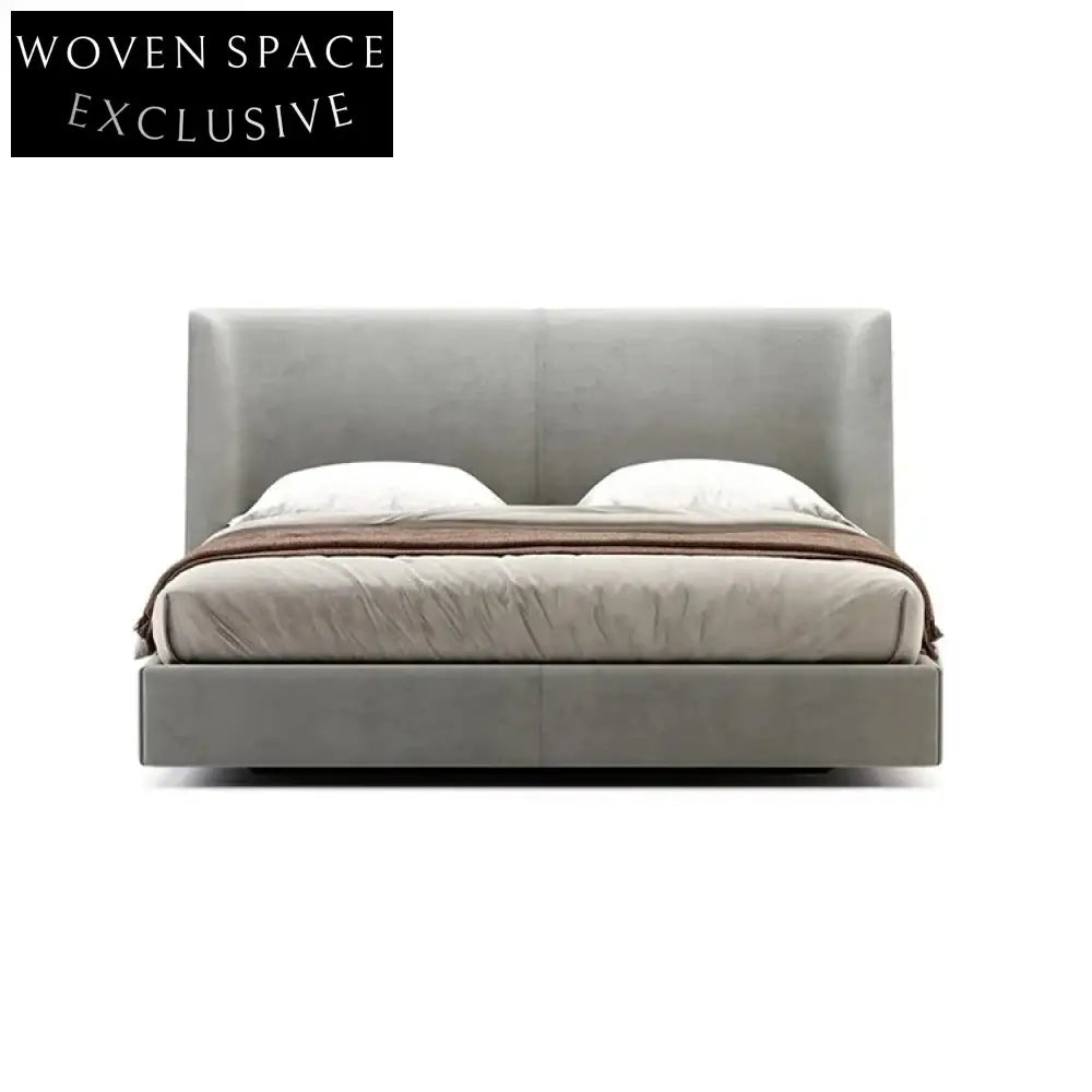 Premium Modern Leather High Headboard King Queen Size Bedroom Bed Frame