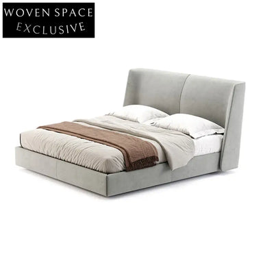 Premium Modern Leather High Headboard King Queen Size Bedroom Bed Frame