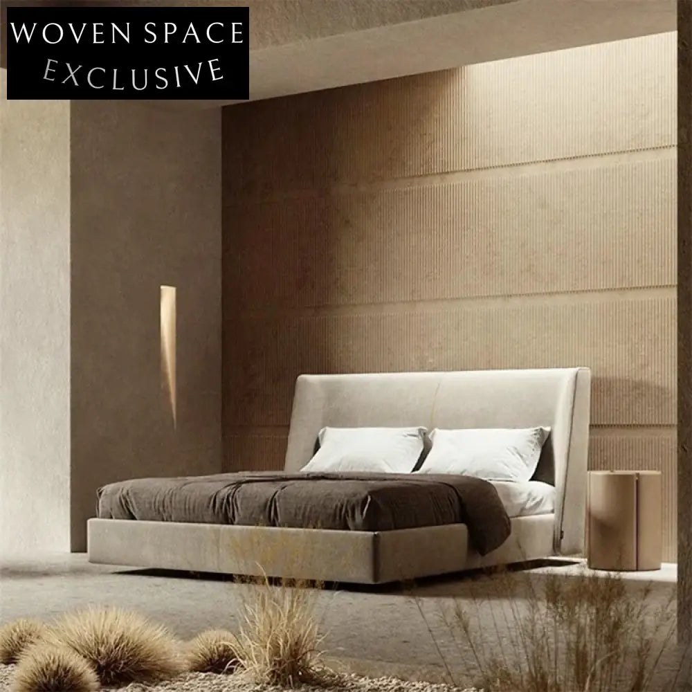 Premium Modern Leather High Headboard King Queen Size Bedroom Bed Frame