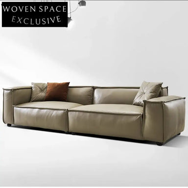 Premium Modern Luxury Leather Sectional Sofa Set - Classic Living Room Furniture