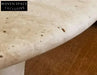 Luxurious Oval Natural Travertine Coffee Table for Modern Living Room Decor
