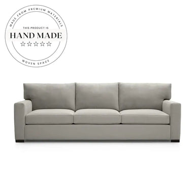 Premium Nordic Flax Fabric Modular L-Shape Apartment Sectional Sofa