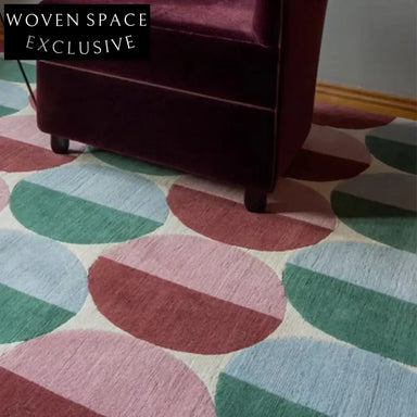 Premium Nordic Geometric Pattern Area Rug, Retro Style Handcrafted Polyester Carpet for Home Decor