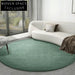 Premium Nordic Round Area Rug - Washable, Durable, Polyester, Modern Solid Color