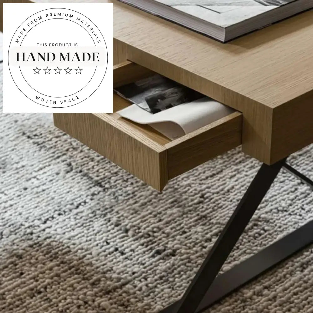 Premium Nordic Solid Wood Modern Executive L-Shape Study Office Desk