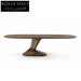 Premium North American Oval Black Walnut Solid Wood Dining Table for Kitchens