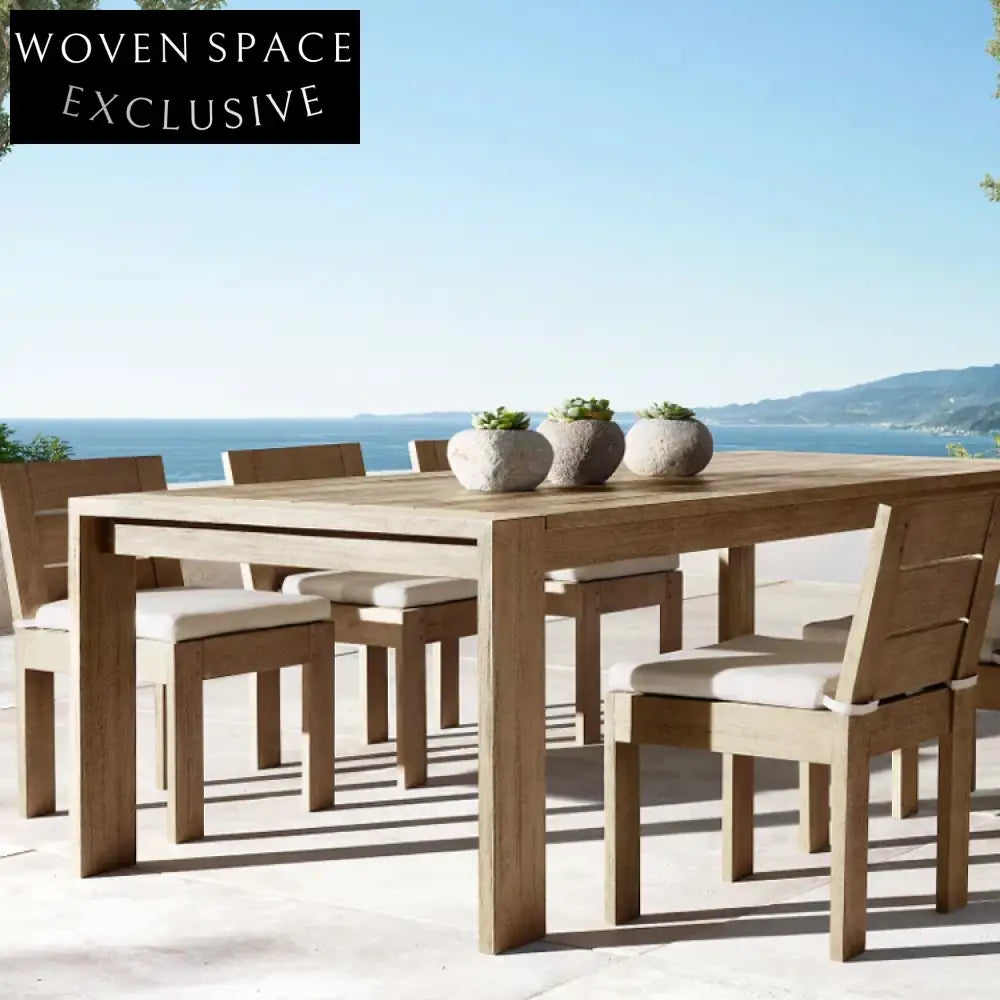 Premium Outdoor Teak Wood Bar Set: Durable Patio Bar Stools & Table