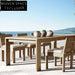Premium Outdoor Teak Wood Bar Set: Durable Patio Bar Stools & Table