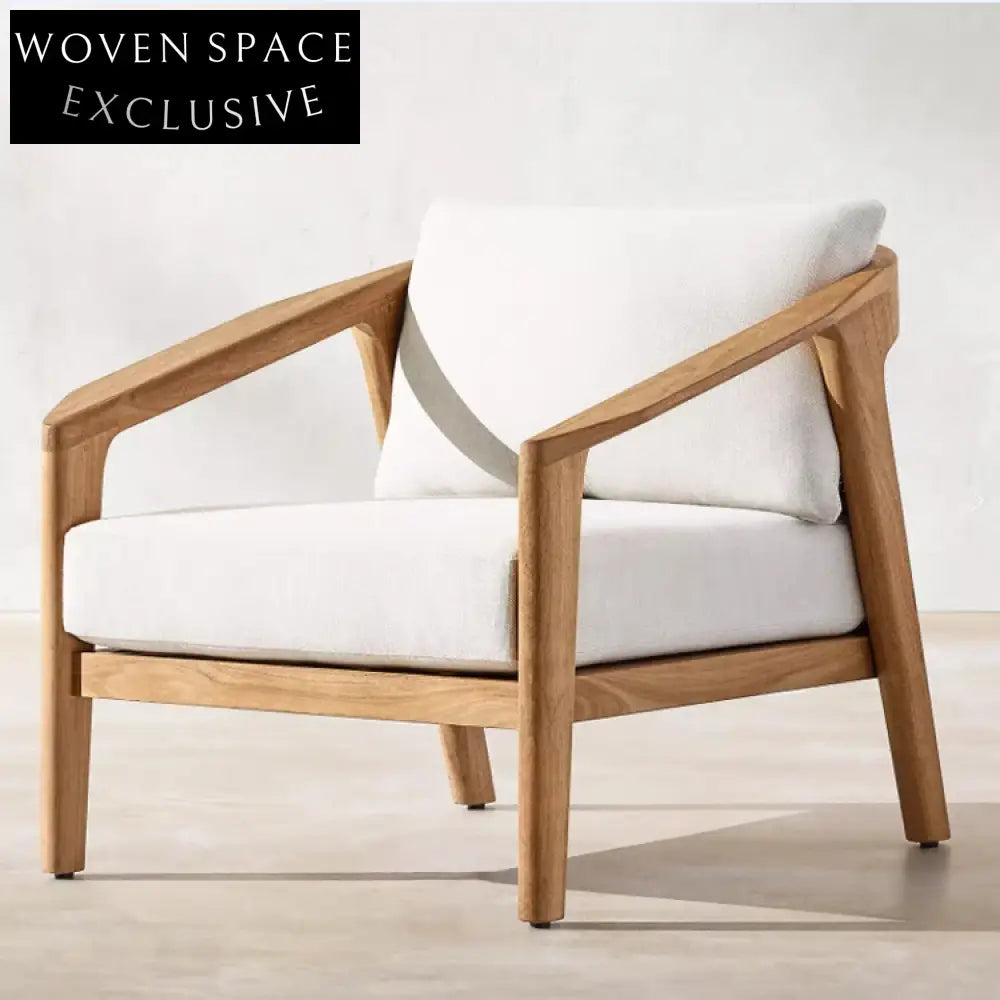 Premium Outdoor Teak Wood & Rattan All-Weather Patio Sofa Collection