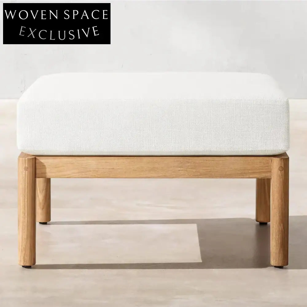 Premium Outdoor Teak Wood & Rattan All-Weather Patio Sofa Collection
