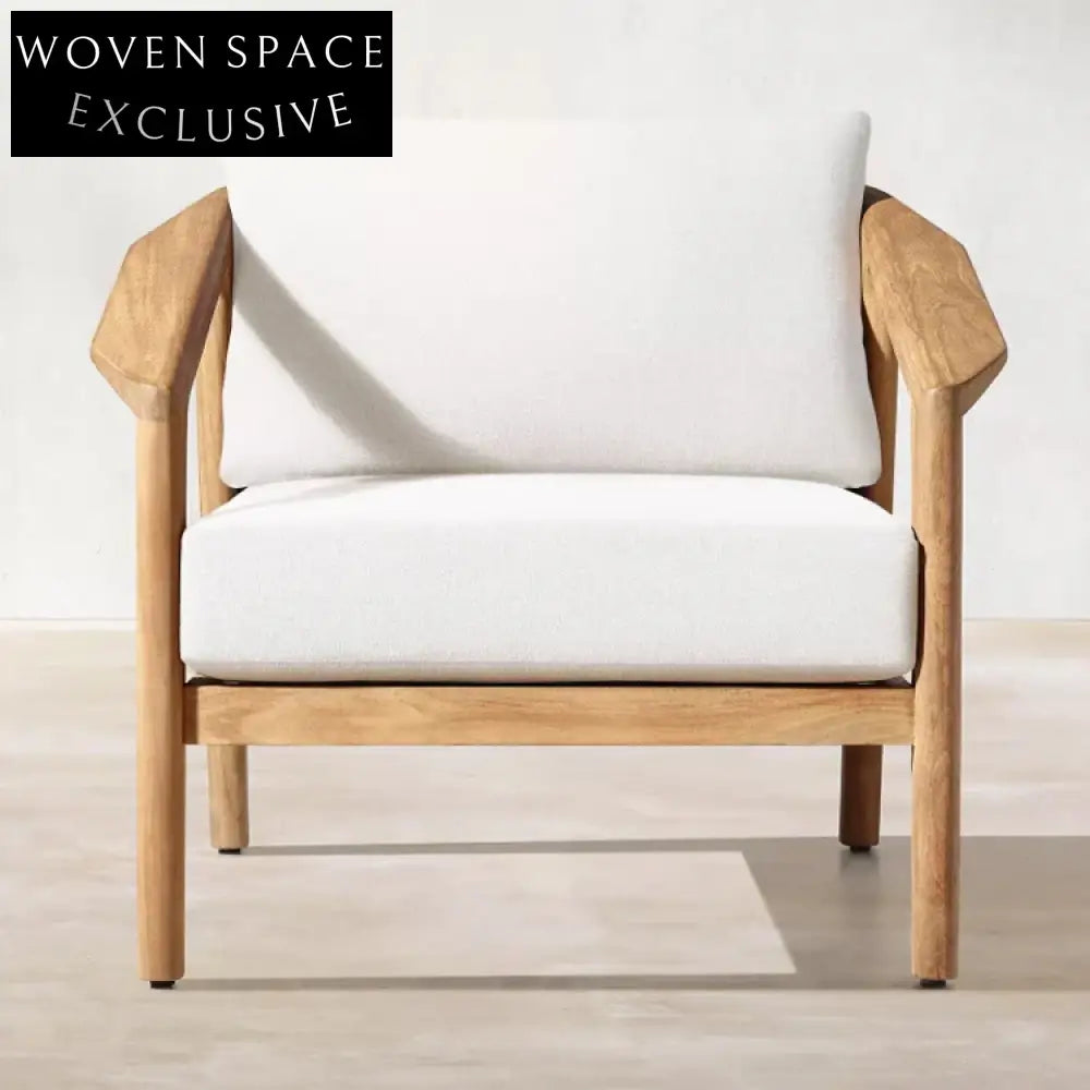 Premium Outdoor Teak Wood & Rattan All-Weather Patio Sofa Collection