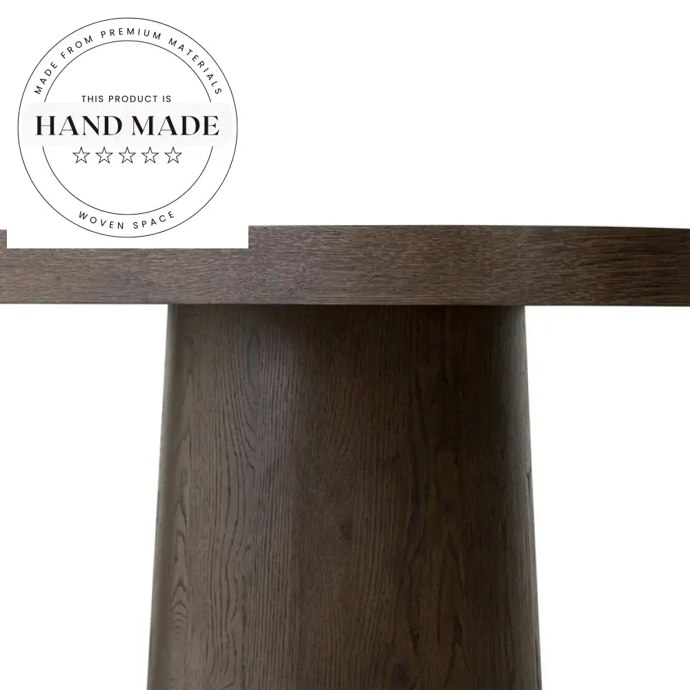 Premium Oval Solid Wood Retro Thick Top Meeting Dining Table