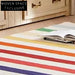 Premium Polyester Area Rug with Simple Retro Geometric Design for Modern Homes