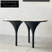 Premium Round Marble Top Dining Table with Modern Metal Base