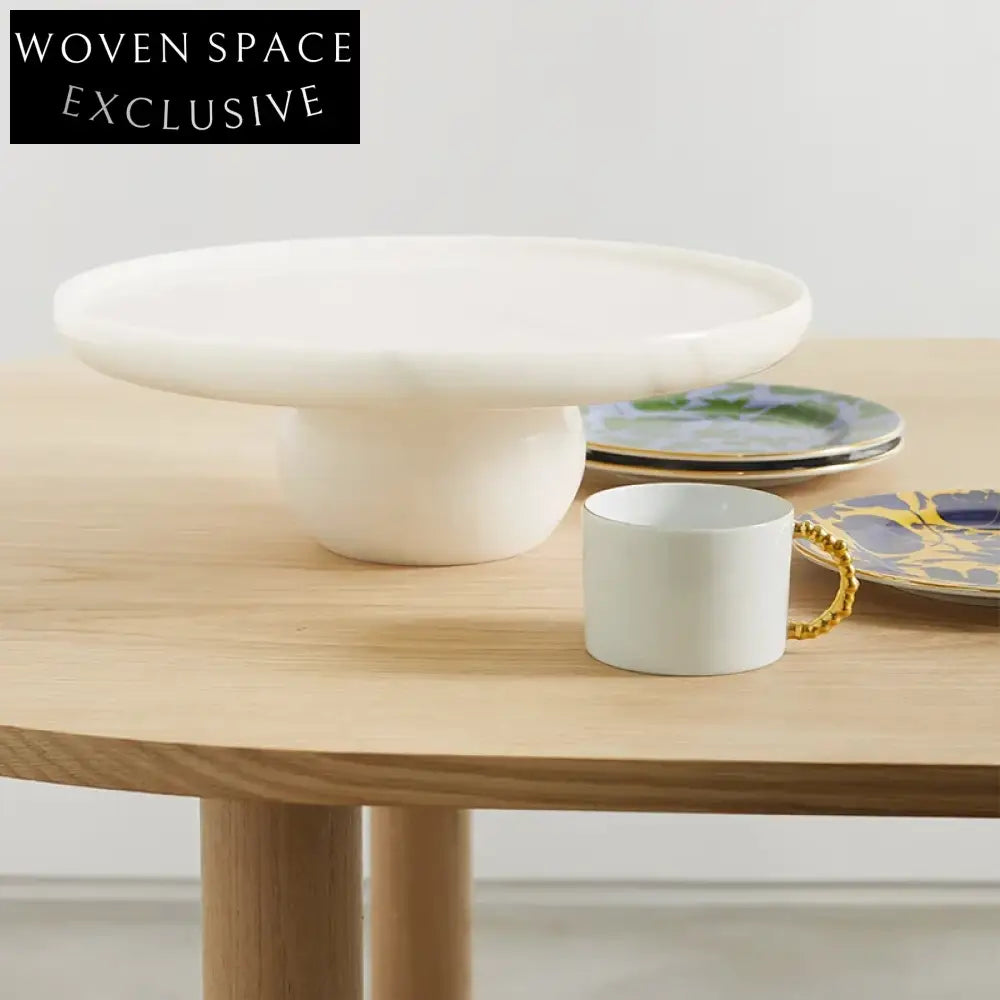 Premium Round White Marble Decorative Display Serving Tray for Elegant Home