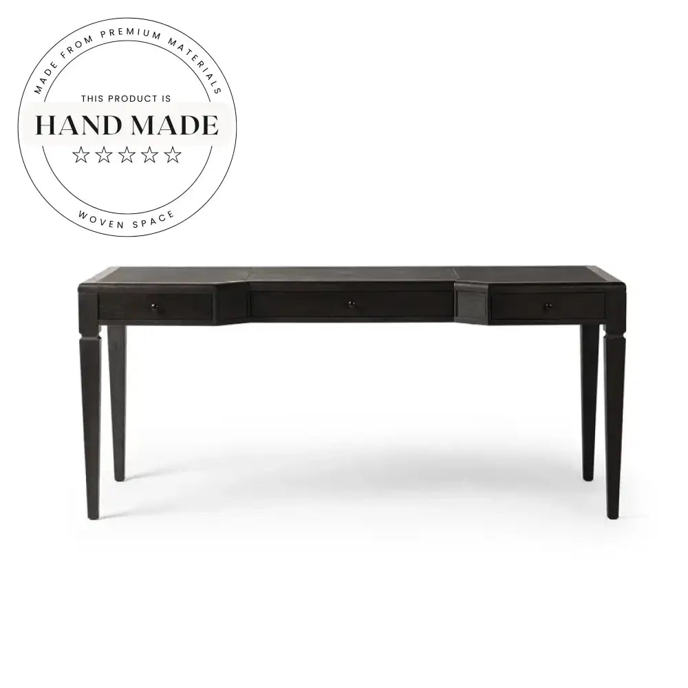 Premium Solid Oak Retro Villa Executive Office Writing Desk