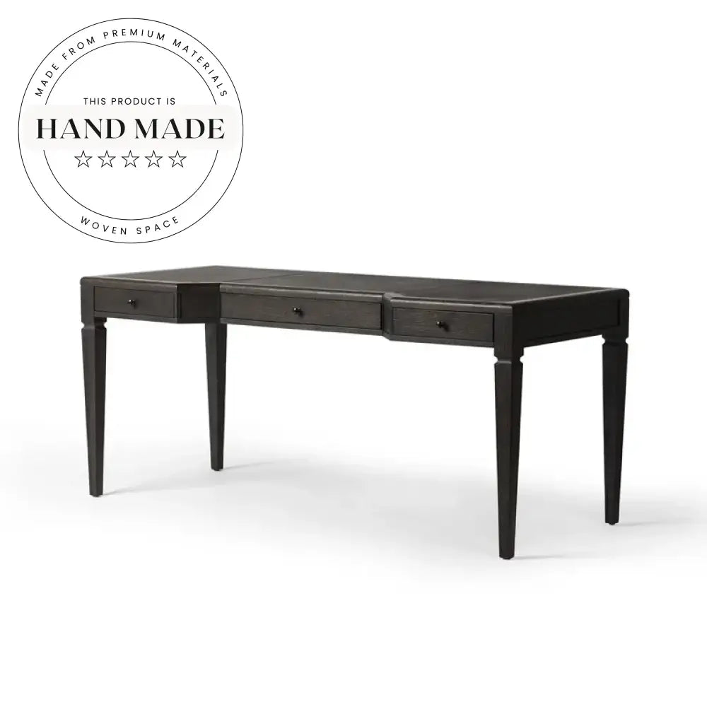 Premium Solid Oak Retro Villa Executive Office Writing Desk