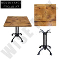 Premium Solid Oak Wood Antique Style Restaurant Dining Table Top 1.57-inch Thick